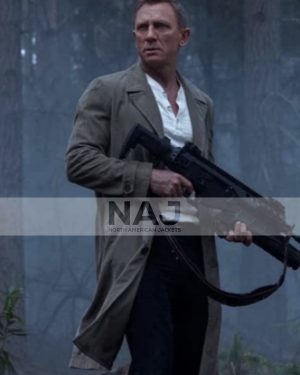 Daniel Craig No Time to Die (2021) Movie James Bond Coat