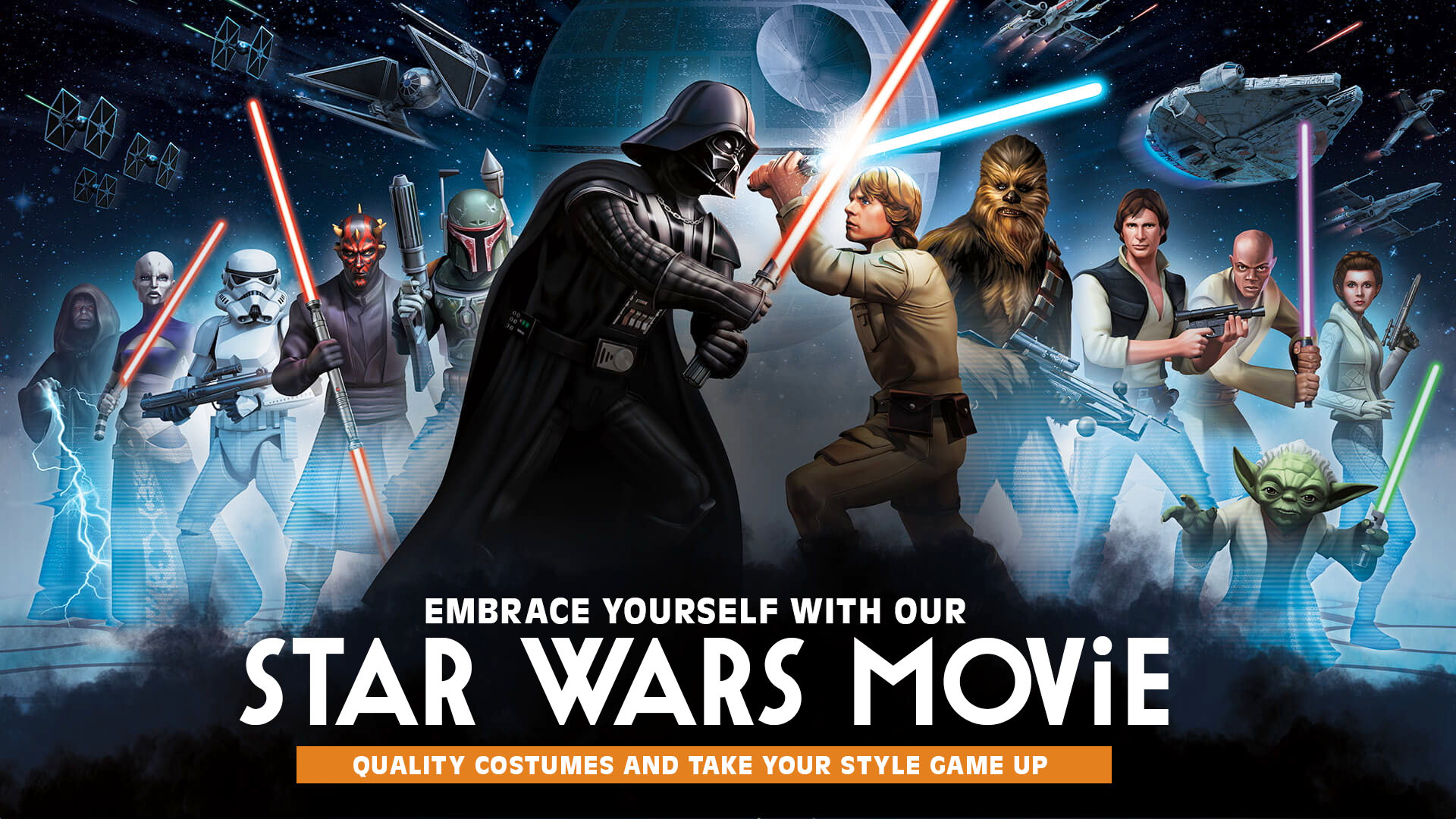 Embrace yourself with our star wars movie quality costumes and take your style game up
