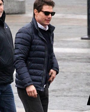 Mission Impossible 7 Tom Cruise Blue Quilted Jacket