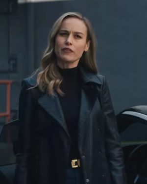 Brie Larson Fast X 2023 Leather Coat