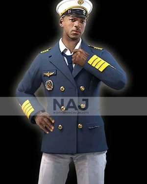 Video Game Free Fire Battlegrounds Ford Blue Cotton Coat