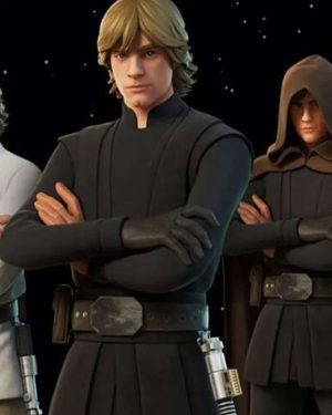 Fortnite Star Wars 2023 Luke Skywalker Video Game Black Vest