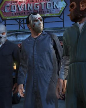 Grand Theft Auto V Game Shawn Fonteno Grey Jumpsuit