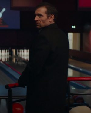 Guillaume Saturn Bowling 2023 Arieh Worthalter Black Wool Trench Coat