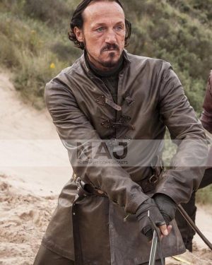 Bronn Game of Thrones Season 7 Jerome Flynn Leather Jacket