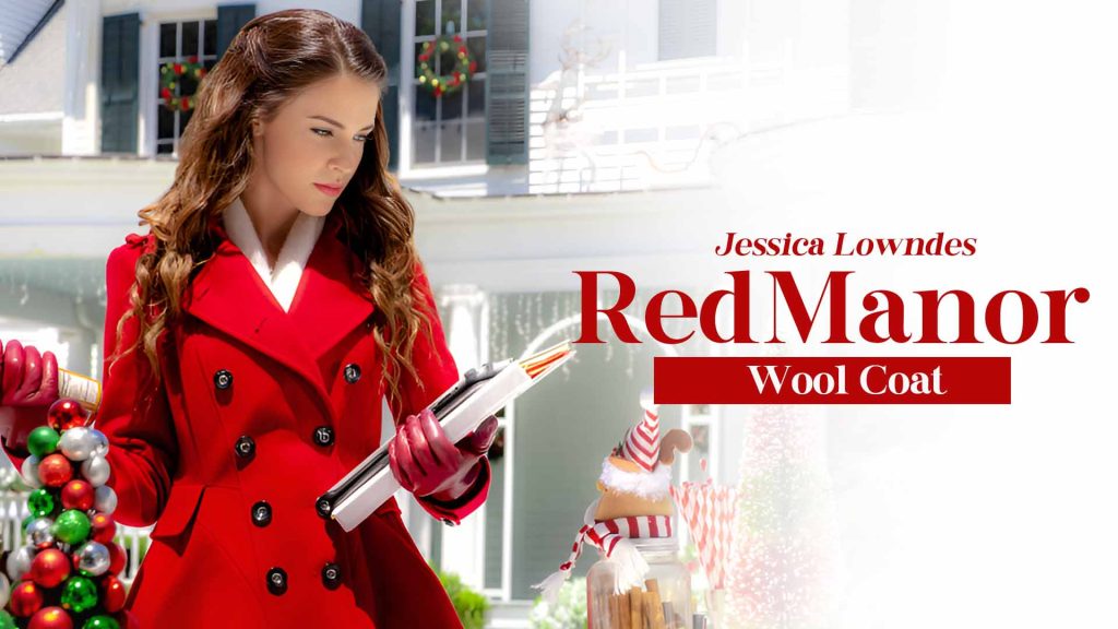Jessica Lowndes Christmas At Pemberley Manor Wool Coat