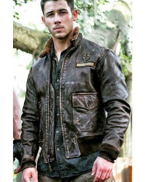 Nick Jonas Jumanji 2 Leather Jacket