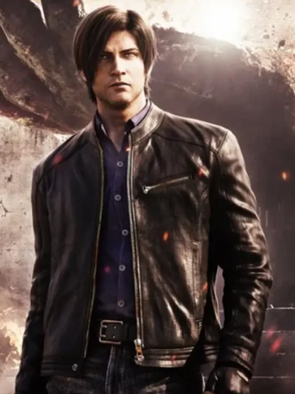 Leon Resident Evil Infinite Darkness Leather Jacket