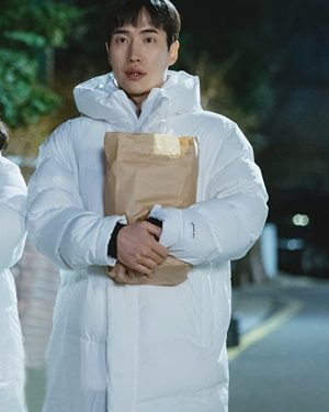 Jong-Hyeop Chae Love All Play S01 White Puffer Coat