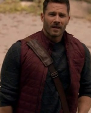 Leo Carrington Notes Of Autumn Movie 2023 Maroon Quilted Vest