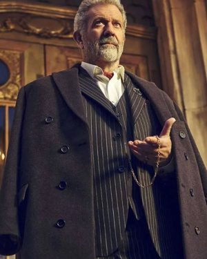 Mel Gibson Tv Series The Continental From the World of John Wick Cormac O'Connor Black Wool Coat