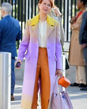 TV Series And Just Like That Miranda Hobbes Ombre Coat