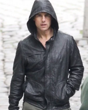 Ghost Protocol Mission Impossible Black Leather Jacket