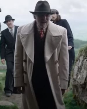 Nandor Fodor and the Talking Mongoose (2023) Simon Pegg White Trench Coat