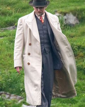 Nandor Fodor and the Talking Mongoose Simon Pegg White Trench Coat