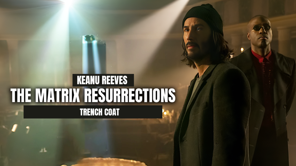 Neo The Matrix Resurrections Keanu Reeves Trench Coat