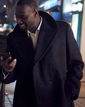 Omar Sy Lupin Trench Wool Coat