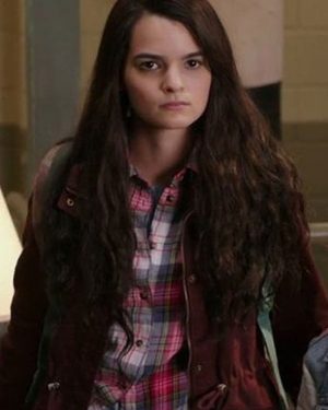 Movie Playing with Fire 2021 Brianna Hildebrand Maroon Cotton Jacket