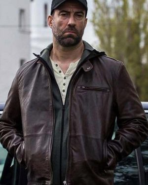 Serban Pavlu Umber Season 3 Leather Jacket