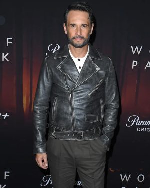 Rodrigo Santoro Wolf Pack Movie Event 2023 Leather Jacket