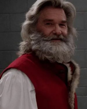 Kurt Russell The Christmas Chronicles 2018 Santa Claus Fleece Red Vest