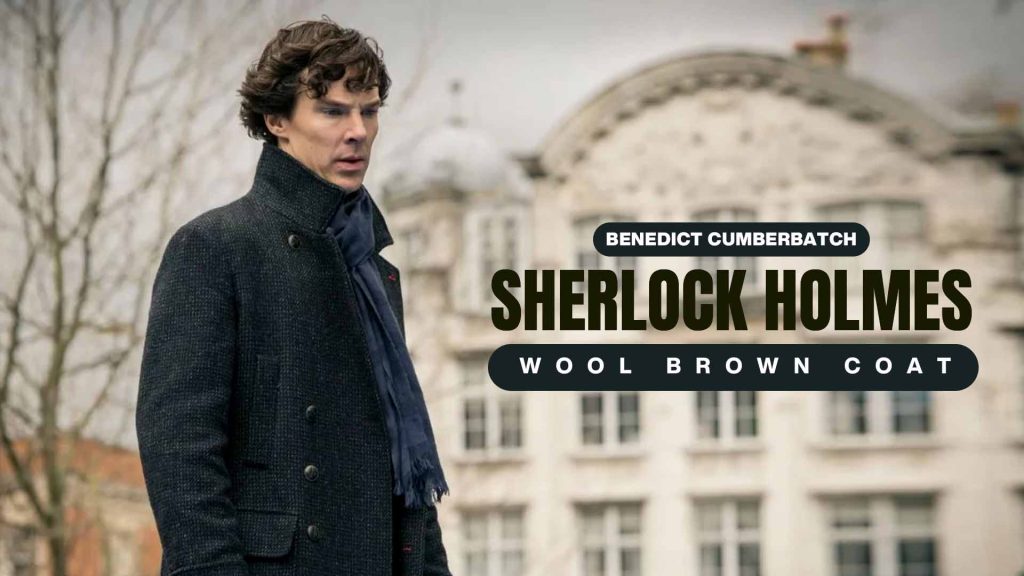 Sherlock Holmes Black Wool Coat