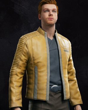 Star Wars Jedi Survivor Cal Kestis Yellow Leather Jacket