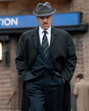 Greville Wynne The Courier Black Wool Long Coat