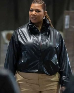Queen Latifah TV Series The Equalizer Season 03 Black Leather Jacket