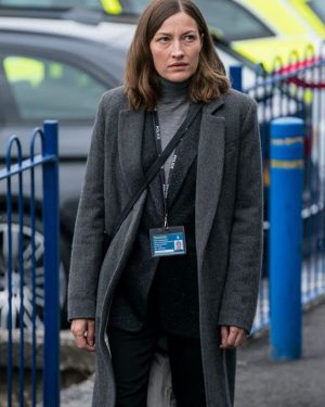 Kelly Macdonald The Line of Duty Wool Coat