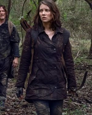 The Walking Dead S10 Maggie Rhee Brown Cotton Jacket