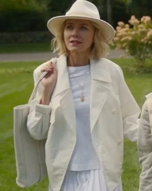 Naomi Watts The Watcher Nora Brannock White Cotton Coat