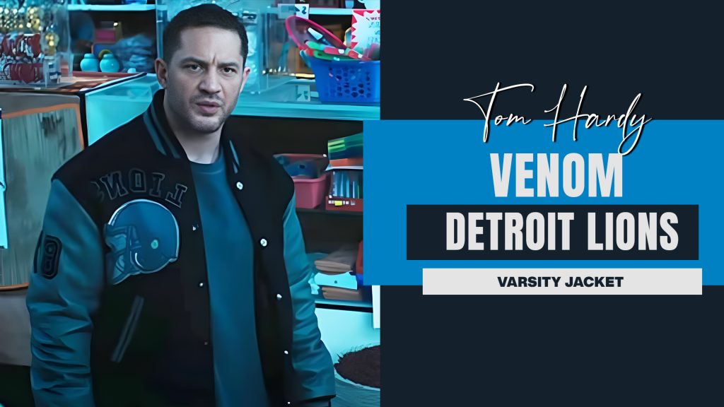 Tom Hardy Venom 2 Detroit Lions Varsity Jacket