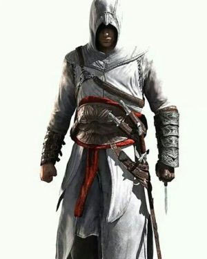 Altaïr Ibn-LaʼAhad Assassin’s Creed White Costume Leather Coat