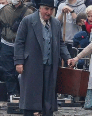 Wonka (2023) Jim Carter Grey Wool Coat