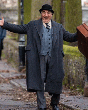 Wonka (2023) Jim Carter Grey Wool Trench Coat