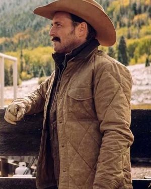 Yellowstone John Dutton Cotton Brown Jacket